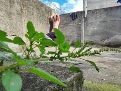 Camera in the bushes films 2 hetero studs having intercourse.