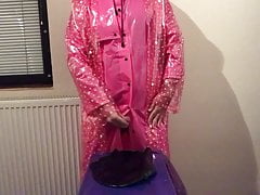 Pink raincoat