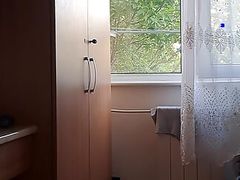 bearded male solo masturbation