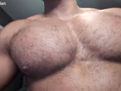 Big Bodybuilder Flashes Amazing Bulky Physique with Flexing and Posing