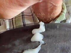 army solider having fun with his throbbing hard cock jerking off in his barracks