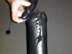 big black dildo iin ass