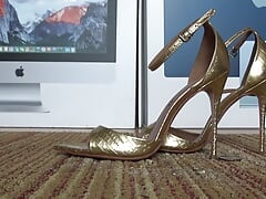 second time with gold heel