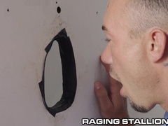 Ebony Devin Trez Gets His Shaft Sucked Good At The Glory Hole - RagingStallion