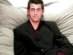 Big rock hard cock Brit masturbates solo