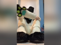 Furry Shows Off Feet & Fucks A Plushie