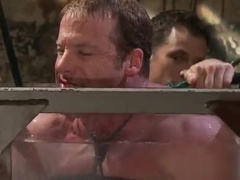 Dude bound and put inside water tank gay