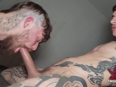 Ample dicked tattooed royal boy