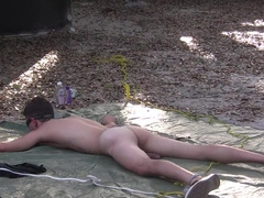 Young male slave endures whipping and anal perversions in raw bondage