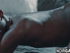 Ebony Gay Freakish Gets Hammered By Colossal Prick White Stud Gay Interracial Sex