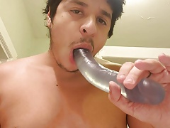 Dildo in throat