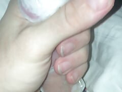 Huge Load Into A Condom!