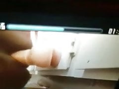 Ebony Ass4Days playing with 9 inch realistic toy