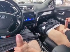 An inexperienced cab driver gets boned in the camper for bad driving!