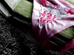 Outdoor cum on string