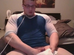 Muscle Nerd Jerk Off & Cum 6