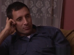 Damon Andros swallows all of his step sons hot load