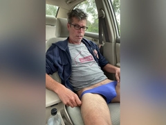 Love Jacking Off In My Car In These Sexy Blue Undies