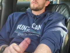 Pulling over to fap my monstrous prick in the van park