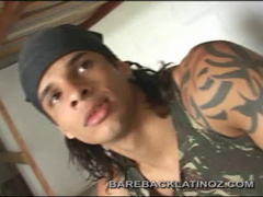 Two Latino Soldiers End Up Alone In The Barracks And Go Bareback In A Secluded Outdoor Spot