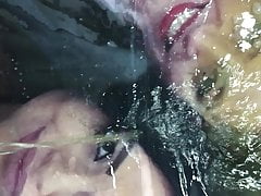cumslut Jass & Jane's bukkake