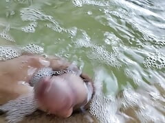 Play with my sexy dick in jacuzzi