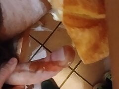 Masturbation with bread