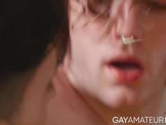 Handsome Angel Elias passionately banged the gorgeous tight ass of pretty twink Hazel