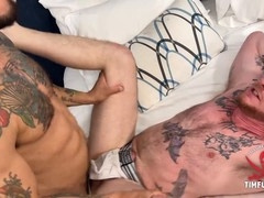 Oral pleasure, big bubble butt, gay big cock