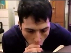 dude enjoys sucking a big black cock