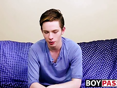Adorable twink guy Nico Michaelson gets horny and wanks it