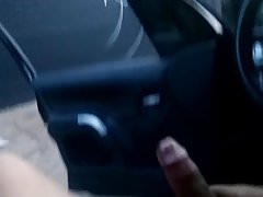 showing naked in the car