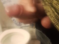 Str8 guy stroking fat cock