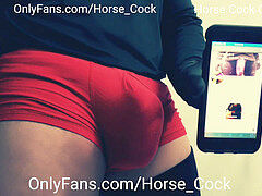 Big white cock cums hard in POV with massive cumshot