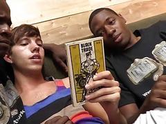 Skinny twink Alex Cruiz is filled up by black wangs