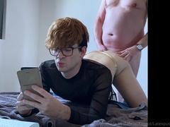 twunk dude getting penetrated in the backside by elder