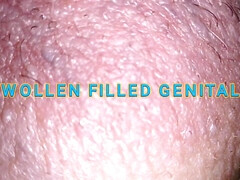 Swollen obscene filled silicone filled meat
