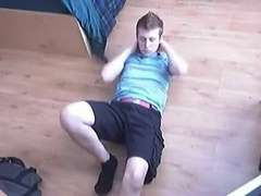 21yo blonde jackoff: feet, face, cock, cum... YUM!