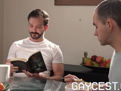 Gaycest - dad licks sonnies arse for breakfast