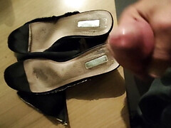 Cum on fingerprints shoes