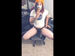 Sissy lingerie, big dick femboy, bubble butt