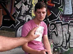 Spontaneous outdoor anal with two totally "not gay" strangers