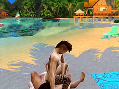 Twunk, gay beach, buttfuck