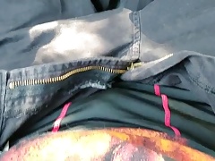 Pissing tights in the car.