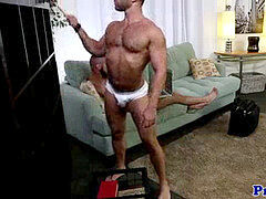 homo muscle dudes ravage and interchange some cum