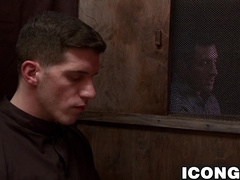 Nick works on rimming Joshs hungry hole while his moans