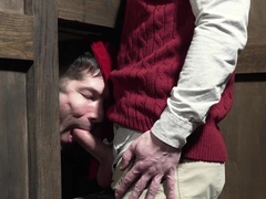 Choir boy gets anal drilled by the hot priest during confession