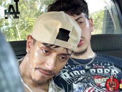 Huge Cum Shot Public Sucking Caught! Hung Papi