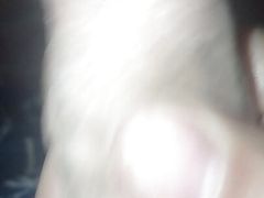 masturbating with a lot of desire and milk