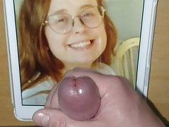 Cum on Heather's pretty face... again!